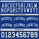 Custom Royal-White Side Panel Geometric Chevron Reversible Double Side Sublimation Basketball Set Jersey