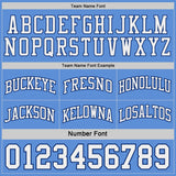Custom Royal White-Light Blue Side Panel Geometric Chevron Reversible Double Side Sublimation Basketball Set Jersey