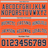 Custom Navy Orange-White Side Panel Geometric Chevron Reversible Double Side Sublimation Basketball Set Jersey