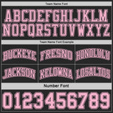 Custom Black-Light Pink Side Panel Geometric Chevron Reversible Double Side Sublimation Basketball Set Jersey