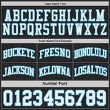 Custom Black White-Sky Blue Side Panel Geometric Chevron Reversible Double Side Sublimation Basketball Set Jersey