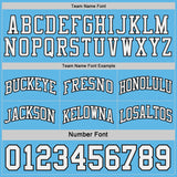 Custom Black White-Sky Blue Side Panel Geometric Chevron Reversible Double Side Sublimation Basketball Set Jersey