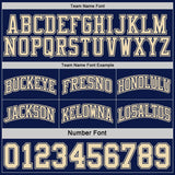 Custom Navy-Cream Side Panel Geometric Chevron Reversible Double Side Sublimation Basketball Set Jersey