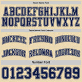 Custom Navy-Cream Side Panel Geometric Chevron Reversible Double Side Sublimation Basketball Set Jersey