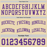 Custom Purple-Cream Side Panel Geometric Chevron Reversible Double Side Sublimation Basketball Set Jersey