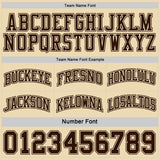 Custom Brown-Cream Side Panel Geometric Chevron Reversible Double Side Sublimation Basketball Set Jersey
