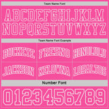 Custom Pink-White Side Panel Geometric Chevron Reversible Double Side Sublimation Basketball Set Jersey