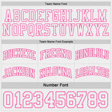 Custom Pink-White Side Panel Geometric Chevron Reversible Double Side Sublimation Basketball Set Jersey