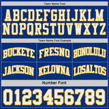 Custom Royal White-Gold Side Panel Geometric Chevron Reversible Double Side Sublimation Basketball Set Jersey