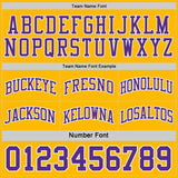 Custom Purple Gold-White Side Panel Geometric Chevron Reversible Double Side Sublimation Basketball Set Jersey