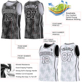 Custom Black-White Side Panel Stripe Sun Flame Reversible Double Side Sublimation Basketball Set Jersey