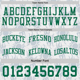 Custom Kelly Green-White Side Panel Stripe Sun Flame Reversible Double Side Sublimation Basketball Set Jersey