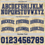 Custom Navy-Cream Side Panel Stripe Sun Flame Reversible Double Side Sublimation Basketball Set Jersey