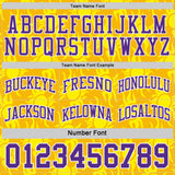Custom Purple Gold-White Side Panel Stripe Sun Flame Reversible Double Side Sublimation Basketball Set Jersey