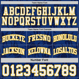 Custom Royal White-Gold Side Panel Stripe Sun Flame Reversible Double Side Sublimation Basketball Set Jersey
