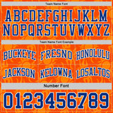 Custom Royal Orange-White Side Panel Stripe Sun Flame Reversible Double Side Sublimation Basketball Set Jersey