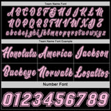 Custom Black Light Pink-White Side Panel Stripe Geometric Triangle Gradient Dot Reversible Double Side Sublimation Basketball Set Jersey
