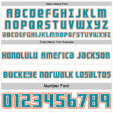 Custom White Teal-Orange Side Panel Stripe Geometric V-Cut Color Block Reversible Double Side Sublimation Basketball Set Jersey