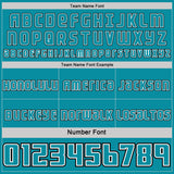 Custom Teal Black-White Side Panel Stripe Geometric V-Cut Color Block Reversible Double Side Sublimation Basketball Set Jersey