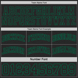 Custom Black(Olive)-Kelly Green Camo Side Panel Stripe Reversible Double Side Sublimation Basketball Set Jersey