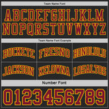 Custom Black(Cream) Crimson-Gold Camo Side Panel Stripe Reversible Double Side Sublimation Basketball Set Jersey