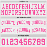 Custom Pink-White Camo Side Panel Stripe Reversible Double Side Sublimation Basketball Set Jersey