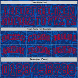 Custom Royal Red-White Side Panel Stripe Stars Geometric Shatter Starburst Reversible Double Side Sublimation Basketball Set Jersey