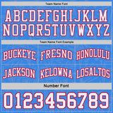 Custom Red White-Powder Blue Side Panel Stripe Stars Geometric Shatter Starburst Reversible Double Side Sublimation Basketball Set Jersey