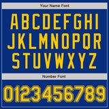 Custom Royal Yellow Authentic Baseball Jersey