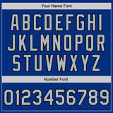 Custom Royal Gray-Black Authentic Baseball Jersey