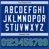 Custom Royal Kelly Green-White Authentic Baseball Jersey