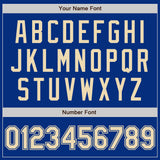 Custom Royal Cream Authentic Baseball Jersey