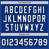 Custom Royal White-Black Authentic Baseball Jersey