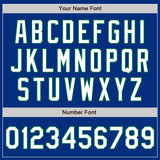 Custom Royal White-Kelly Green Authentic Baseball Jersey