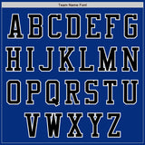 Custom Royal Black-White Authentic Baseball Jersey