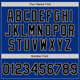 Custom Royal Black-City Cream Authentic Baseball Jersey