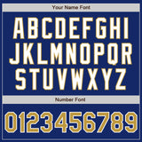 Custom Royal Old Gold-White Authentic Baseball Jersey