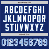 Custom Royal Light Blue-White Authentic Baseball Jersey