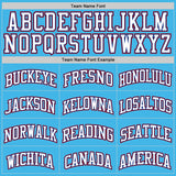 Custom Sky Blue White Royal-Red Authentic Basketball Jersey