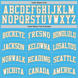 Custom Sky Blue White-Old Gold Authentic Basketball Jersey