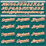 Custom Teal White-Orange Authentic Sleeveless Baseball Jersey