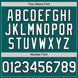 Custom Teal White-Black Authentic Sleeveless Baseball Jersey