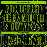 Custom Black Neon Green Lines Sports Sublimation Soccer Uniform Jersey