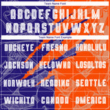 Custom Graffiti Pattern Dark Purple-Orange Scratch Sublimation Soccer Uniform Jersey