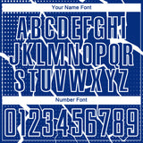 Custom Royal White Lightning Sports Sublimation Soccer Uniform Jersey