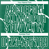 Custom Kelly Green White Lightning Sports Sublimation Soccer Uniform Jersey