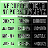 Custom Black Pea Green-White Gradient Line Sublimation Soccer Uniform Jersey