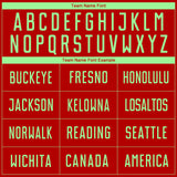 Custom Red Pea Green Sublimation Soccer Uniform Jersey