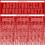 Custom Red White Geometric Shape Sublimation Soccer Uniform Jersey