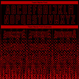 Custom Red Black Geometric Shape Sublimation Soccer Uniform Jersey